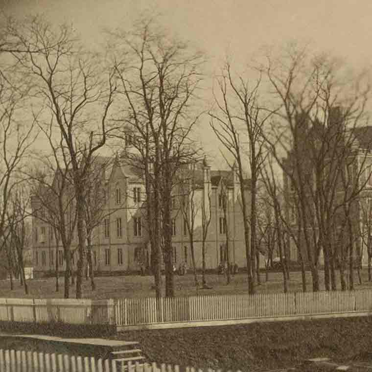 Historic shot of IU campus
