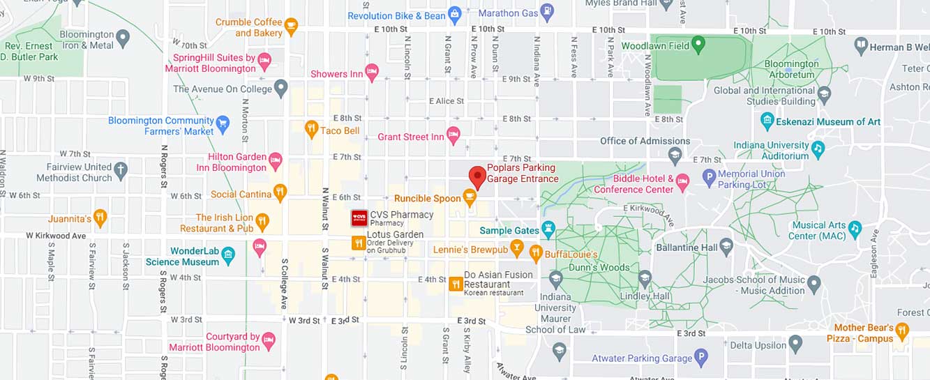 Google Directions to Poplars Garage Entrance